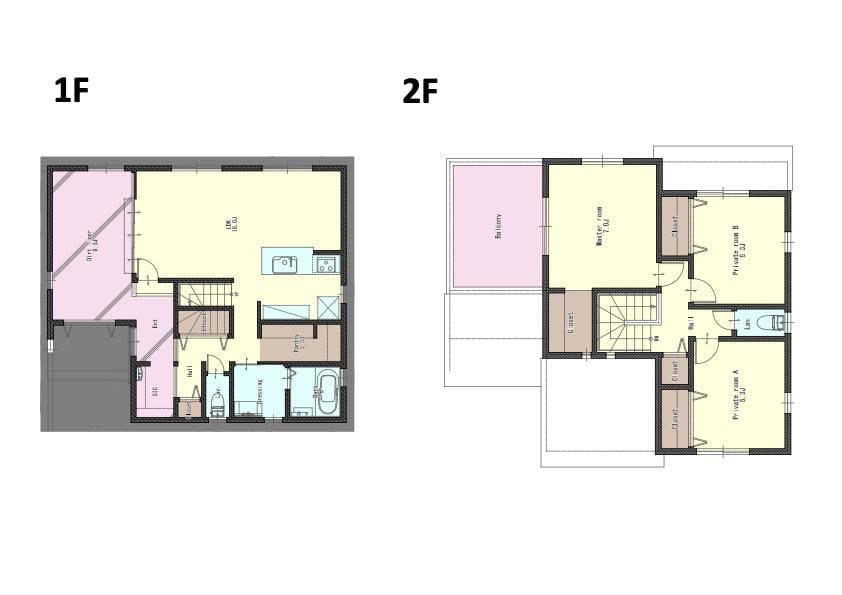 Machi家ka series 旭ヶ丘の間取り図